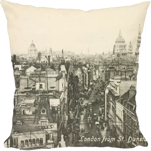 View from St Dunstan s, Fleet Street (b  /  w photo)