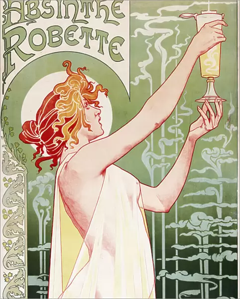 Absinthe Robette Poster by Privat Livemont, 1896 (colour litho)