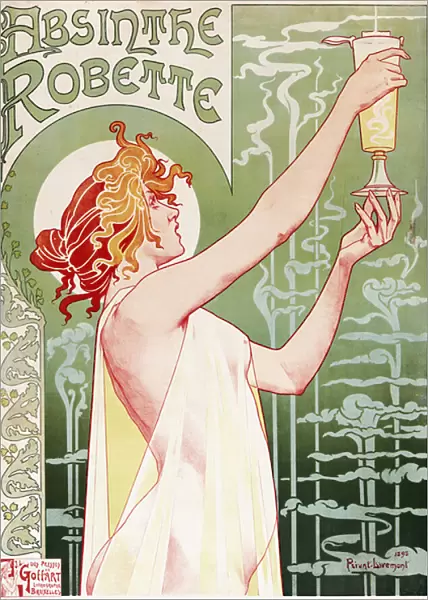 Absinthe Robette Poster by Privat Livemont, 1896 (colour litho)