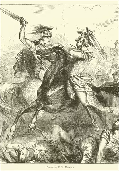 The Battle of Lake Regillus (engraving)