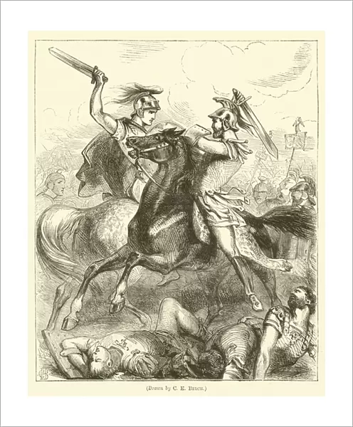 The Battle of Lake Regillus (engraving)