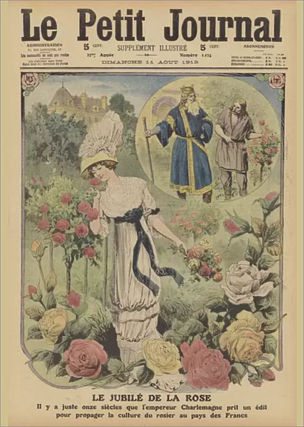The jubilee of the rose (colour litho)