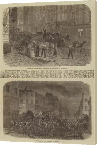 The late Disturbances in Paris (engraving)