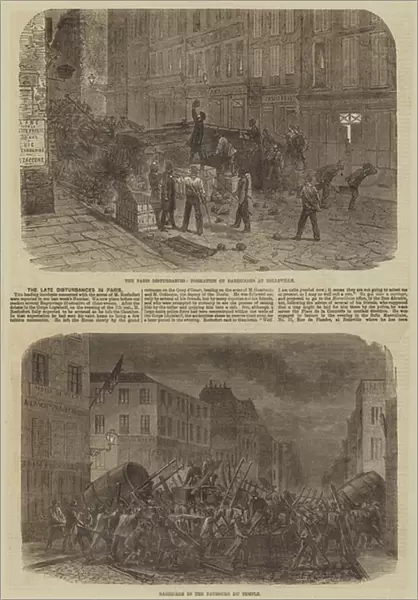 The late Disturbances in Paris (engraving)