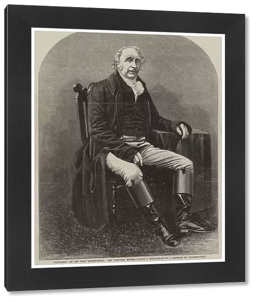 Portrait of an Old Sportsman, Sir Tatton Sykes (engraving)