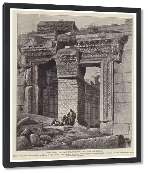 Gateway to the Temple of the Sun, Baalbek (engraving)