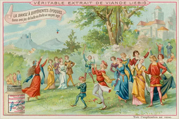 Italian Dance of the Middle Ages (chromolitho)