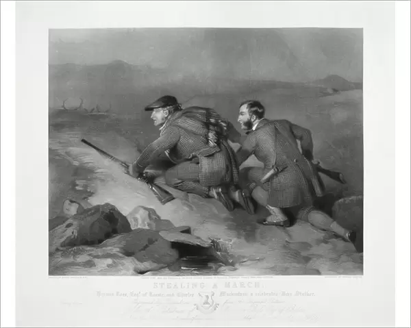 Stealing a March, engraved by Edward Burton, 1824 (engraving)