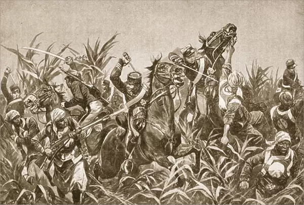 The fighting round Tientsin: Charge of the Japanese Cavalry