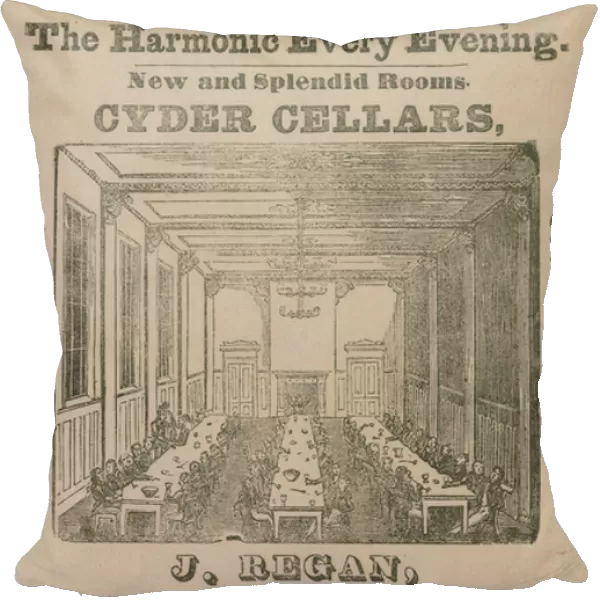 Advert for Cyder Cellars, Maiden Lane, Covent Garden (engraving)