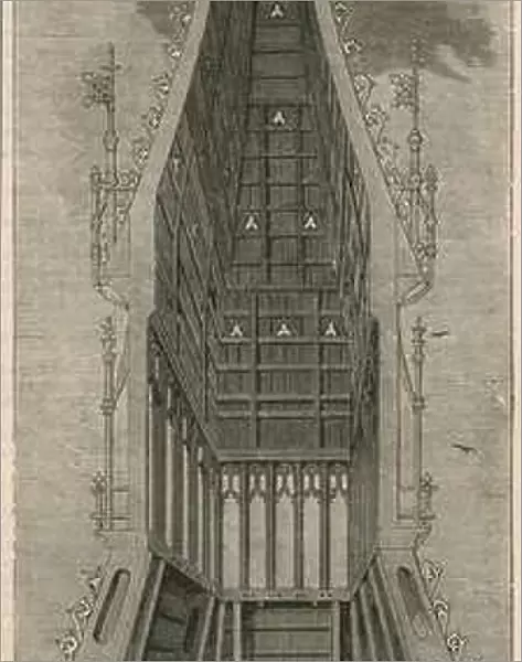 Sectional views of the Clock Tower, Westminster, London (engraving)
