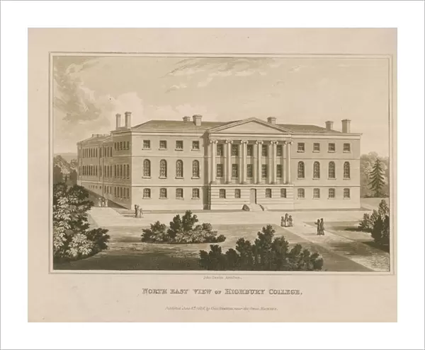 North east view of Highbury College (engraving)