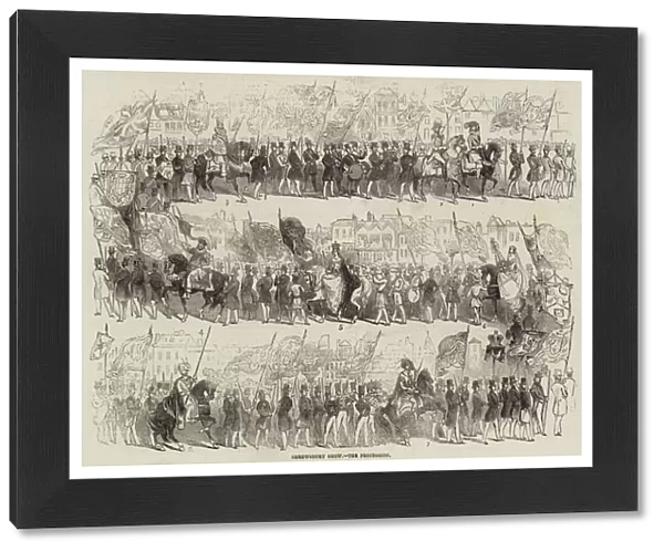 Shrewsbury Show, the Procession (engraving)