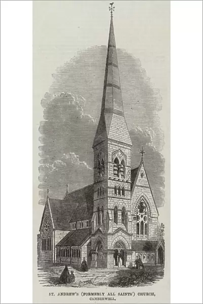 St Andrews (formerly All Saints ) Church, Camberwell (engraving)