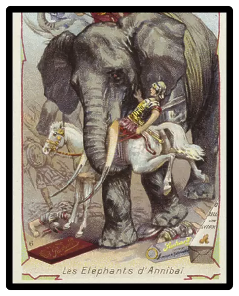 The elephants of Hannibal (chromolitho)