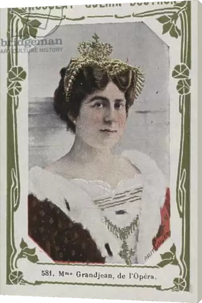 Madame Grandjean, de l Opera (coloured photo)