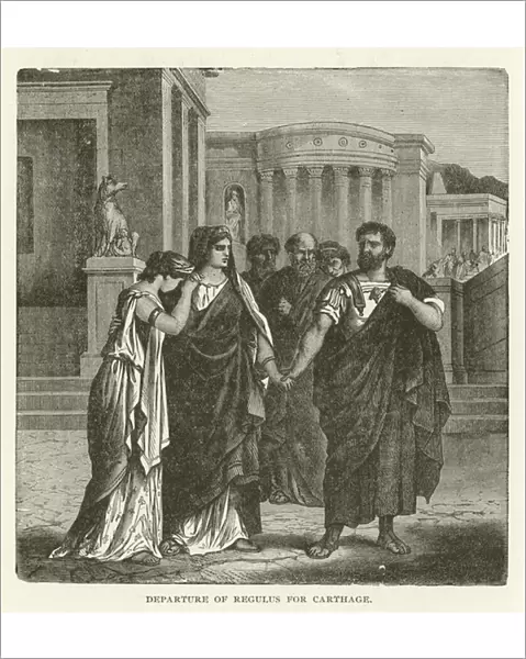 Departure of Regulus for Carthage (engraving)
