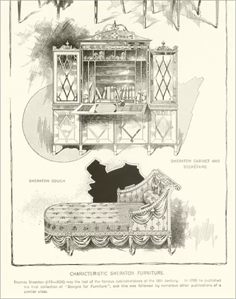 Characteristic Sheraton Furniture (engraving)