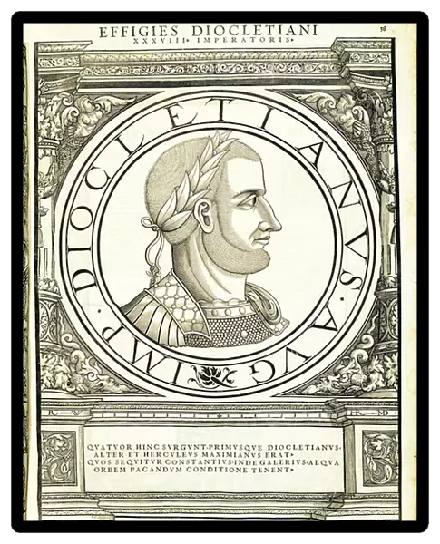 Diocletianus, illustration from Imperatorum romanorum omnium orientalium et