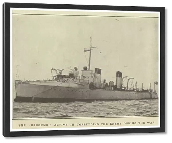 The 'Usugumo', active in torpedoing the enemy during the war (b  /  w photo)