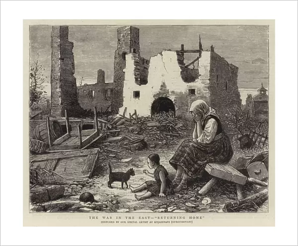 The War in the East, 'Returning Home'(engraving)