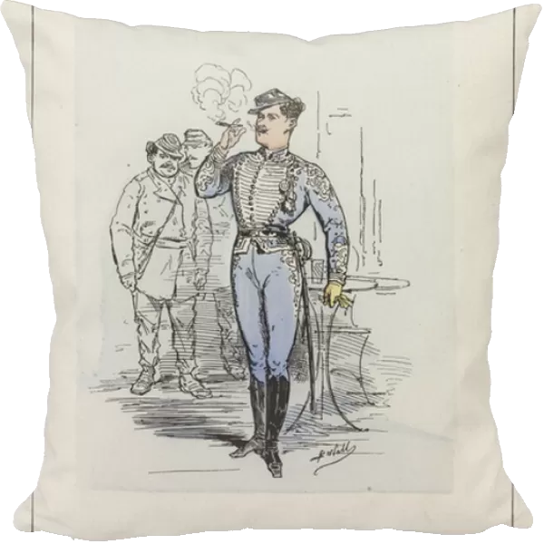Costume de Directeur des Telegraphes, Le citoyen Pauvert (coloured engraving)