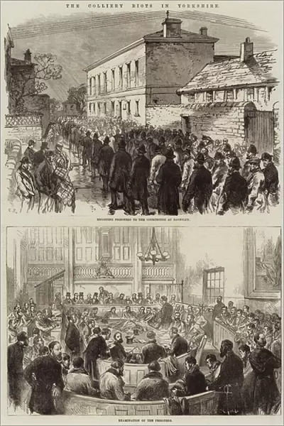 The Colliery Riots in Yorkshire (engraving)