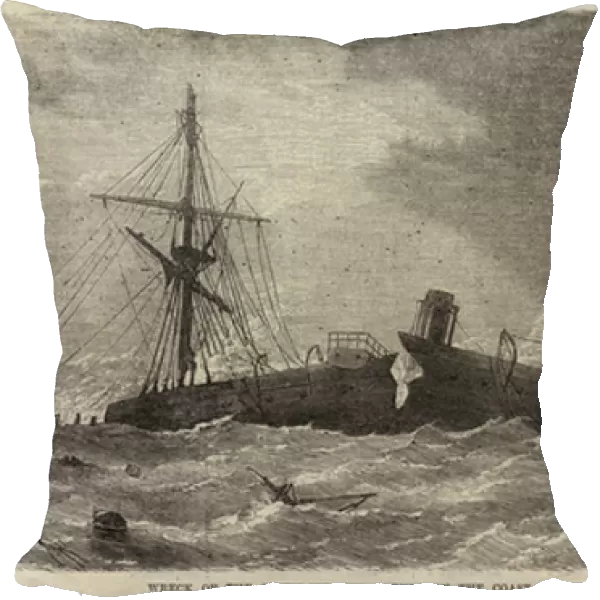 Wreck of the Screw-Steamer Borneo on the Coast of South America (engraving)