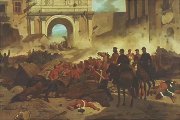 Garibaldi at Palermo (oil on canvas)