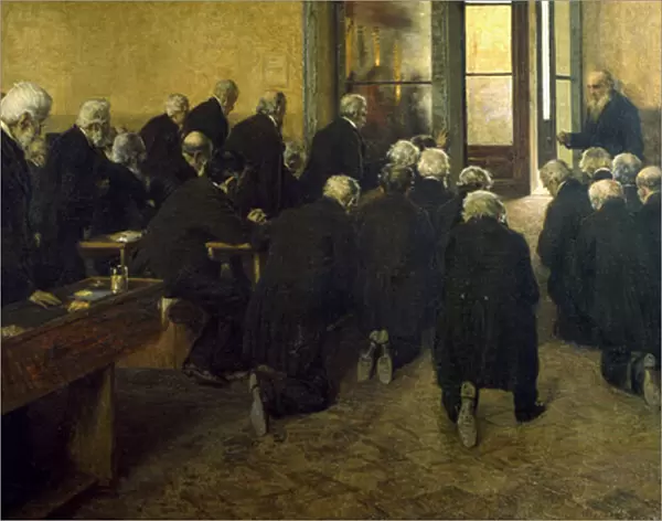 The Viaticum, 1884 (oil on canvas)