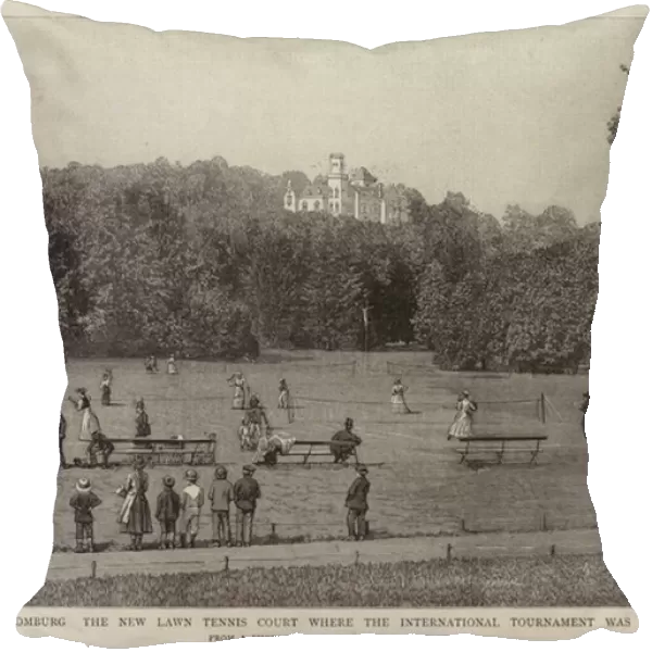 The Season at Homburg the New Lawn Tennis Court where the International Tournament was played this Week (engraving)