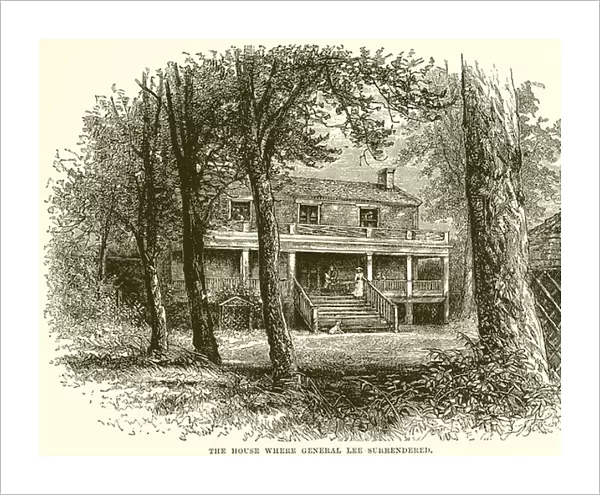 The house where General Lee surrendered (engraving)