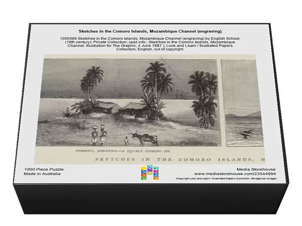 Sketches in the Comoro Islands, Mozambique Channel (engraving)