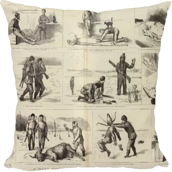 A Hunt for a Christmas Dinner in Manitoba (engraving)