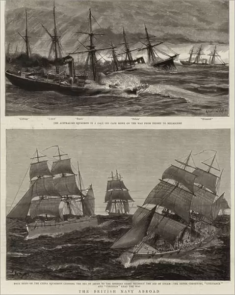The British Navy Abroad (engraving)