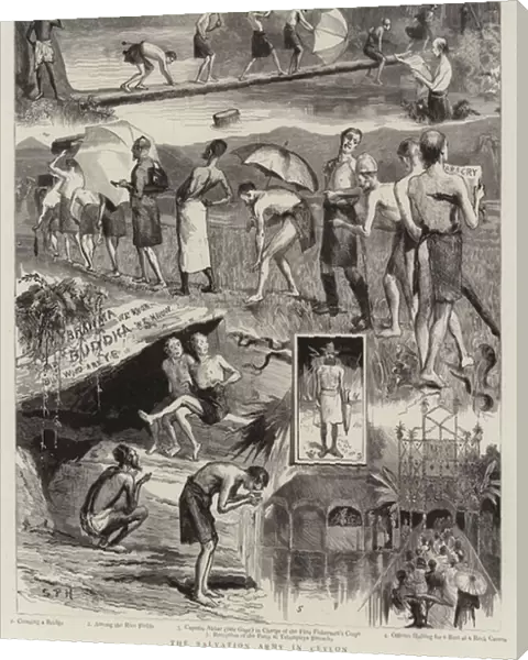 The Salvation Army in Ceylon (engraving)