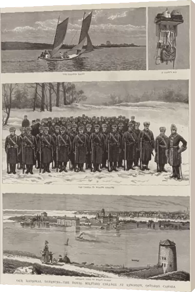 Our National Defences, the Royal Military College at Kingston, Ontario, Canada (engraving)