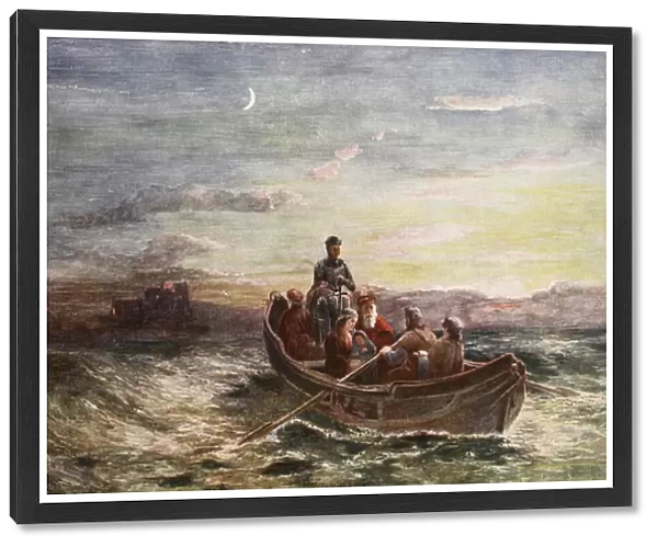 The escape of Mary Queen of Scots from Loch Leven Castle