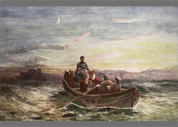 The escape of Mary Queen of Scots from Loch Leven Castle