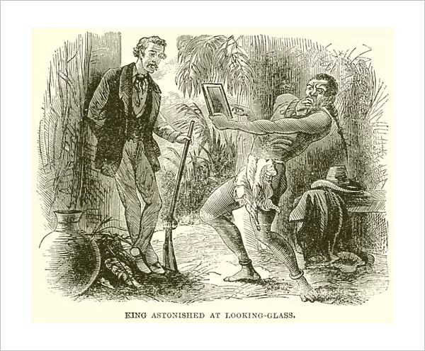 King Astonished at Looking-Glass (engraving)
