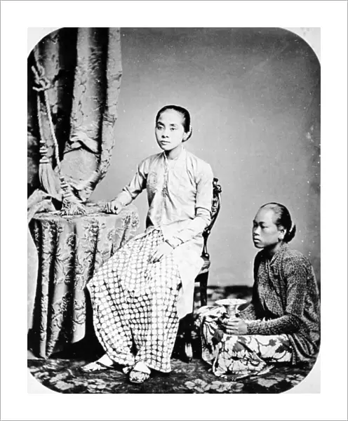 Rhaden Salehs Wife, Java, c. 1872 (b  /  w photo)