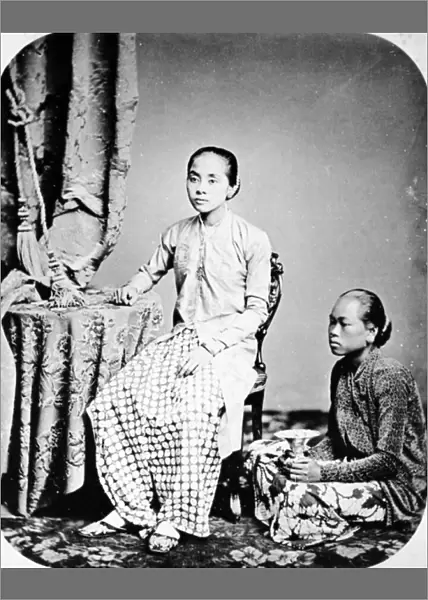 Rhaden Salehs Wife, Java, c. 1872 (b  /  w photo)