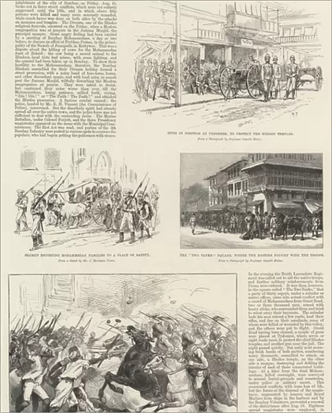 The Bombay Religious Riots (engraving)
