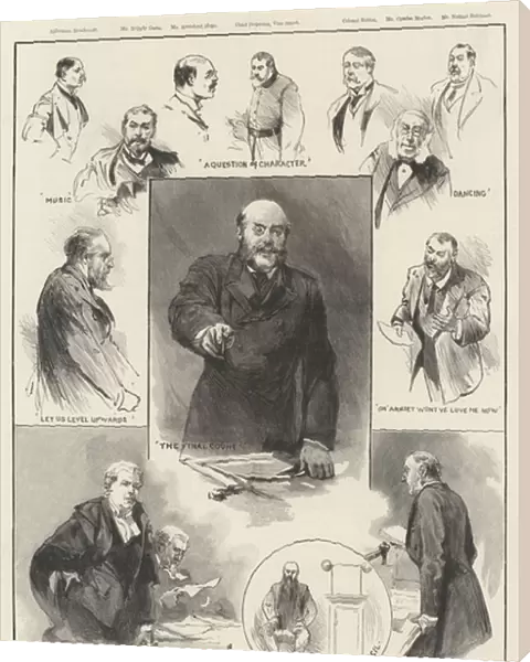 A Meeting of the Licensing Committee of the London County Council (engraving)