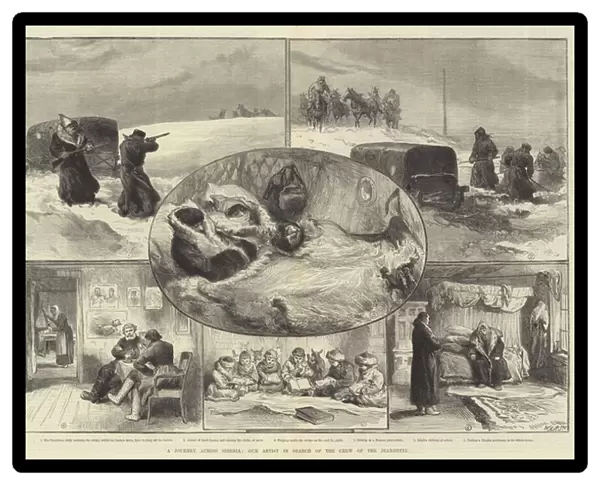A Journey across Siberia, our Artist in Search of the Crew of the Jeannette (engraving)