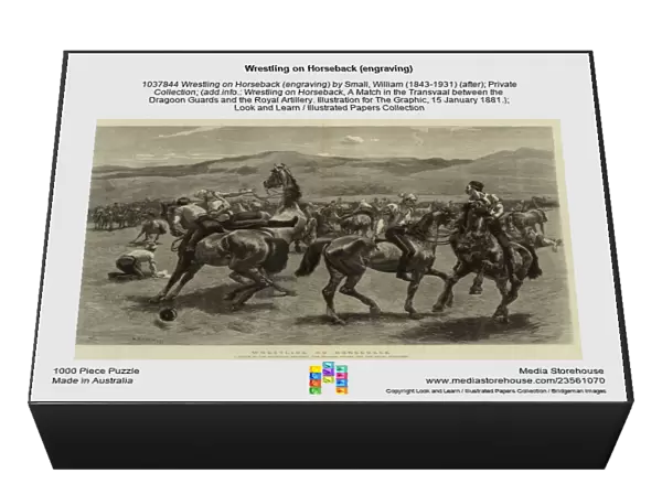 Wrestling on Horseback (engraving)