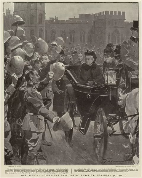 Our beloved Sovereigns Last Public Function, 30 November 1900 (engraving)