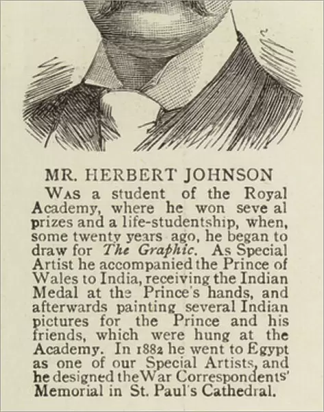 Mr Herbert Johnson (engraving)