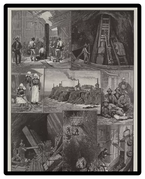 Sketches in a Cornish Tin-Mine (engraving)