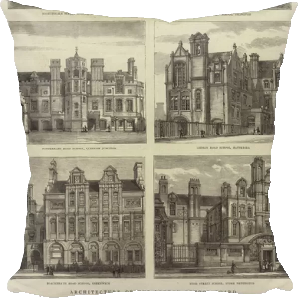 Architecture of the London School Board (engraving)